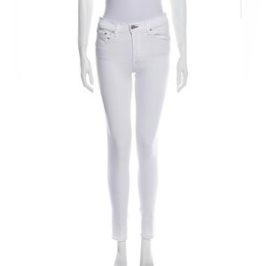 Rag and Bone White Skinny Jeans- Mid Rise- size 29